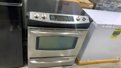 Stove GE 30"  Slide In Stainless Steel Used | Mega sale, View more