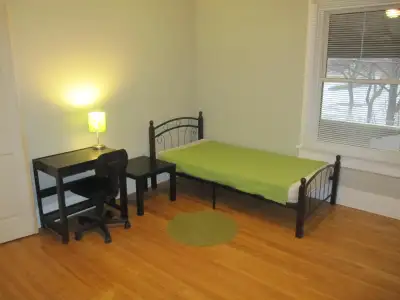 Just renovated private bedroom for rent. There are three rooms on the floor. Kitchen and bathroom ar...