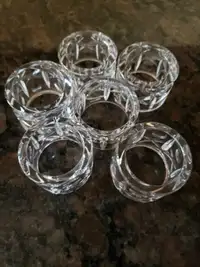 CRYSTAL NAPKIN HOLDERS  / CANDLE HOLDERS 