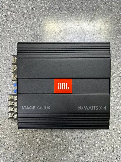 JBL Stage A6004 60 watt 4-Channel Amplifier JBL Stage Amps are available in a variety of configurati...