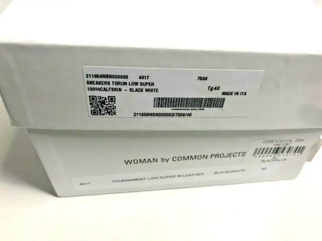 Woman by Common Projects 4017 SZ40 Tournament Low Black Sneakers in Women's - Shoes in London - Image 6