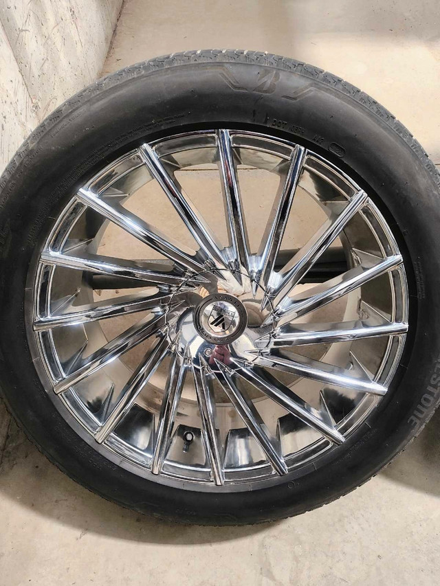 22" Asante black label wheels and tires  in Tires & Rims in Leamington - Image 2