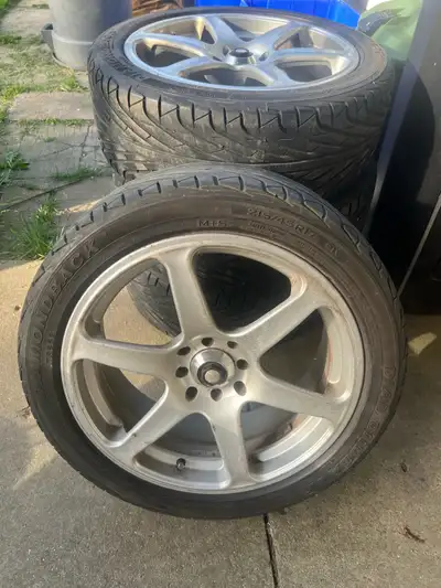 Hey there I’m selling this set of tires and rims , I bought this set for my Honda civic touring 2013...