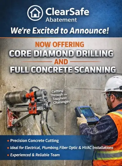 ASBESTOS, MOLD, DEMOLITION SPECIALISTS & CORE DRILLING, View more