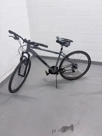 Raleigh Route Hybrid Bike with alarm and bike lock, View more