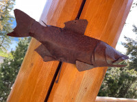 Handcrafted Metal Fish Hook Hanging 
