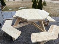 Table picnic  octogonal 