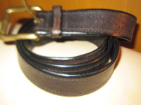 Polo Ralph Lauren Leather Belt And Brass Buckle Rare Mens