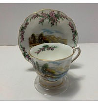 ROYAL ALBERT VINTAGE Tea cup and Saucer Road to the Isles Bone
