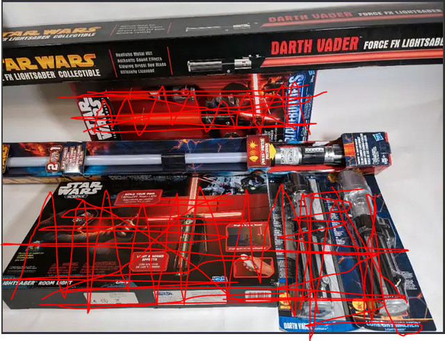 BRAND NEW STAR WARS various lightsabers replica toys disney in Toys & Games in Winnipeg