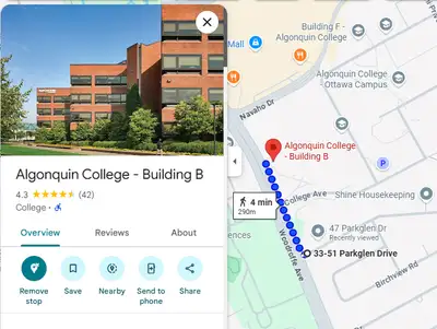 • Location : Woodroffe & David Dr. Nepean, Ottawa (K2G 3G7) • Walk : Just 4 minutes to Algonquin Col...
