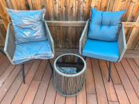 Brand New Wicker Chairs and Table