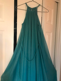 Teal dress. Purchased at David’s Bridal