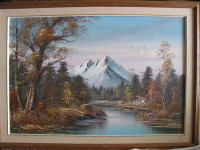 Stunning  mountain landscape in oil.REDUCED!!!