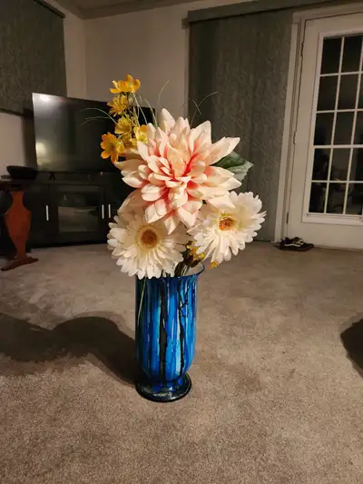 Vase large with Flowers, View more