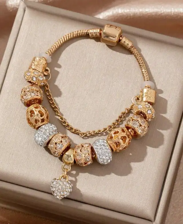 Stunning gold-plated charm bracelet all charms including  in Jewellery & Watches in Edmonton - Image 2