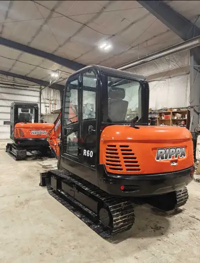Brand new 2025 Rippa Excavators 1-R90 , 2 R60s( SOLD) . These are a hot item , very popular in Unite...
