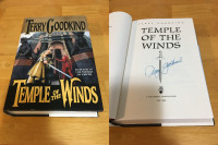SIGNED Temple of the Winds HC by Terry Goodkind. Book # 4. SOT.