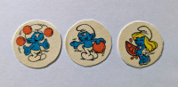 Vintage 80s Stickers Smurf Scratch n Sniff Orange