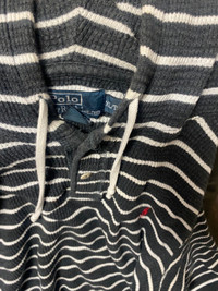 Polo Ralph Lauren thermo stripe hoodie size xl 