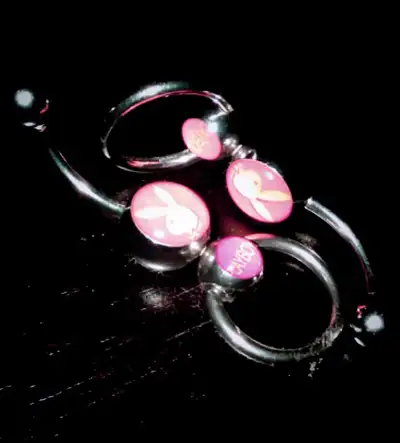 Playboy watch, belly button ring piercing stubs and jewelry, View more