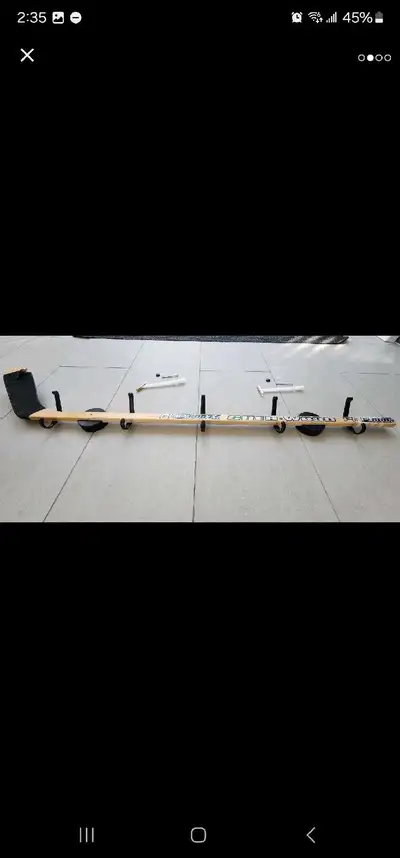 Custom Hockey Stick coat rack, 48" long Great for the sports fan young or old! Perfect birthday gift...