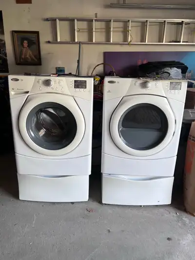 whirlpool Duet - Washer, Dryer, & Pedistals, View more