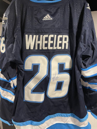 Signed Blake Wheeler Winnipeg Jets Jersey