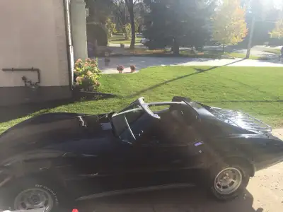 1977 corvette, fully loaded, T-Tops, Black paint & interior, Professionally appraised at$22000.00. 3...