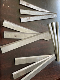 6" x 5/8" jointer blades, 4 sets