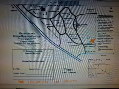REDUCED TO $3000.00 EACH Green Acres Cemetery Plots for Sale! Selling two plots in the Garden of Fou...