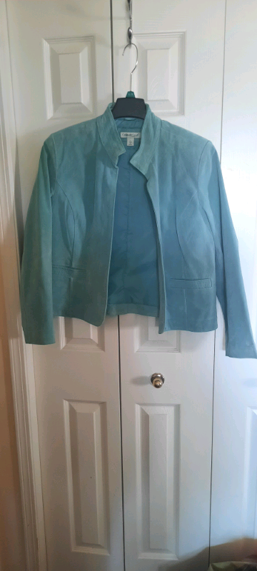 Choice of Women's Turquoise or green  suede jacket, View more