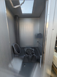Heated portable toilet - Job site or cottage