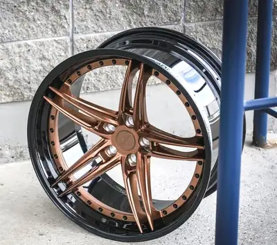 New Sentali Barrel Forged Sentali Barrel Forged SB3 20x9 5x112 +35 Gloss Black Lip / Gloss Bronze Ce...