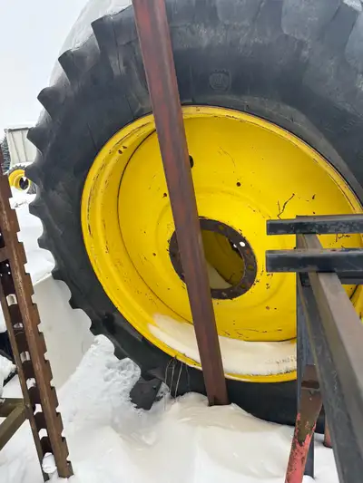 Standard 10 bolt dual rims for sale . Tires dismounted. $1000 each rim. Rims in good shape. JD yello...