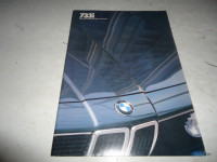 1982 BMW 733i DEALER SALES BROCHURE. CAN MAIL IN CANADA