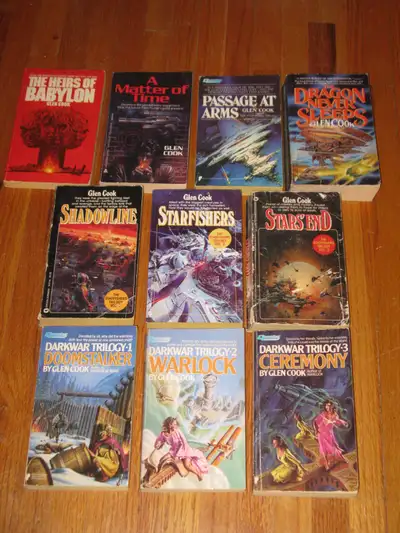 Collection of Vintage Glen Cook Science Fiction Books, View more