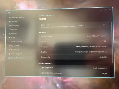 System 76 Oryx Pro 4 Laptop, View more