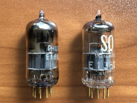 VINTAGE 1960's PHILIPS 7308 - E188CC TUBES MADE IN HOLLAND