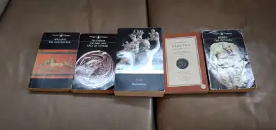 5 ROMAN/GREEK LITERATURE CLASSICS IN PAPERBACK, View more