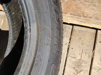 This is a Toyo Open Country tire, sized at LT215/85R16. It's in new condition. still has sticker on...