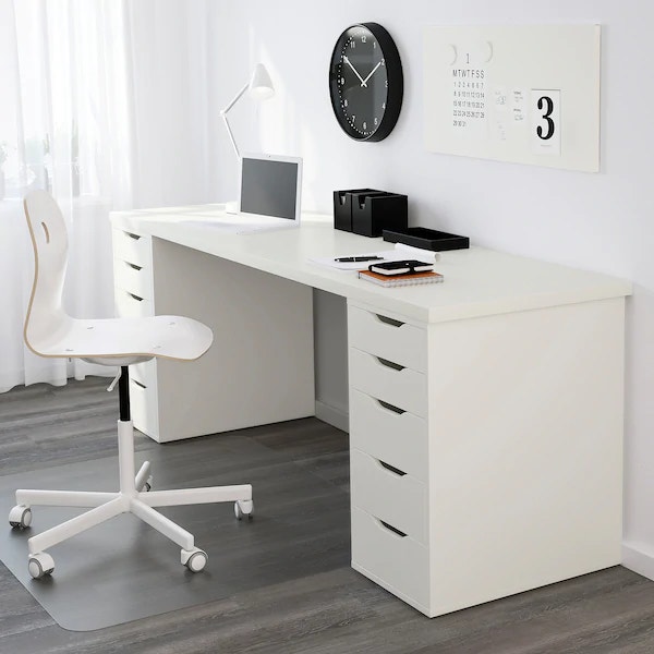 Ikea LAGKAPTEN / ALEX Desk with SKRUVSTA Chair 78 3/4x23 5/8