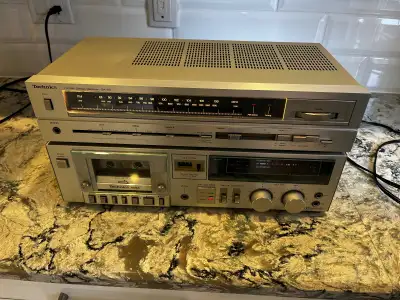 Technics Receiver and cassette player, View more