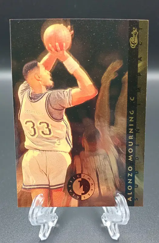 1993 Alonzo Mourning Classic Sudden Images Card # SI 10 Hoyas in Arts & Collectibles in Hamilton - Image 2