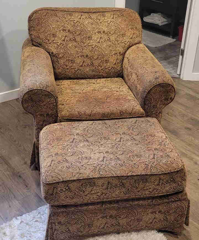 Chair with ottoman  in Chairs & Recliners in St. Albert