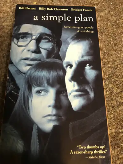 Sam Raimi A SIMPLE PLAN Movie Vintage VHS Cassette Tape, View more