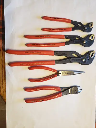 Brand new set of 5 Knipex pliers for sale!, View more