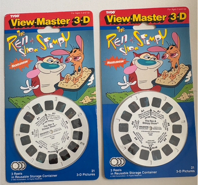 Ren & Stimpy View-Master 3-D Reel Set Nickelodeon 1993, View more