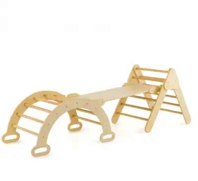 Wooden climbing toy for toddler, View more