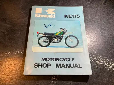 1976 Kawasaki KE175 B1 Motorcycle Factory Service Manual p/n 99931-719-01 Kawasaki Heavy Industries...